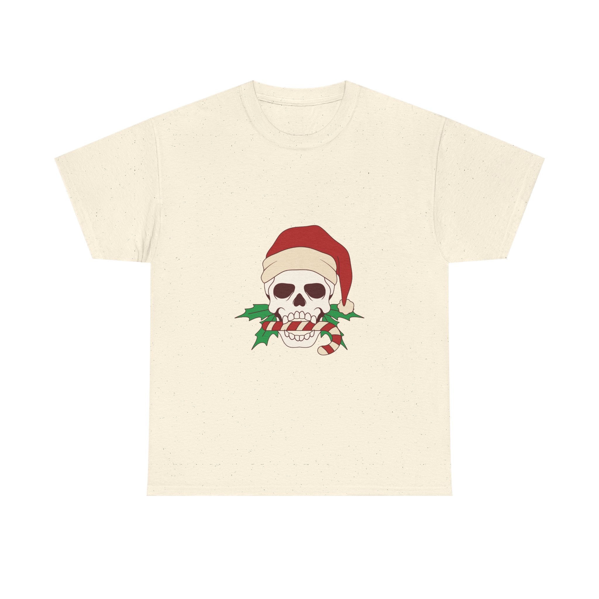 Candy Cane Skull Graphic Tee