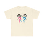 She Or He Gender Reveal Tee