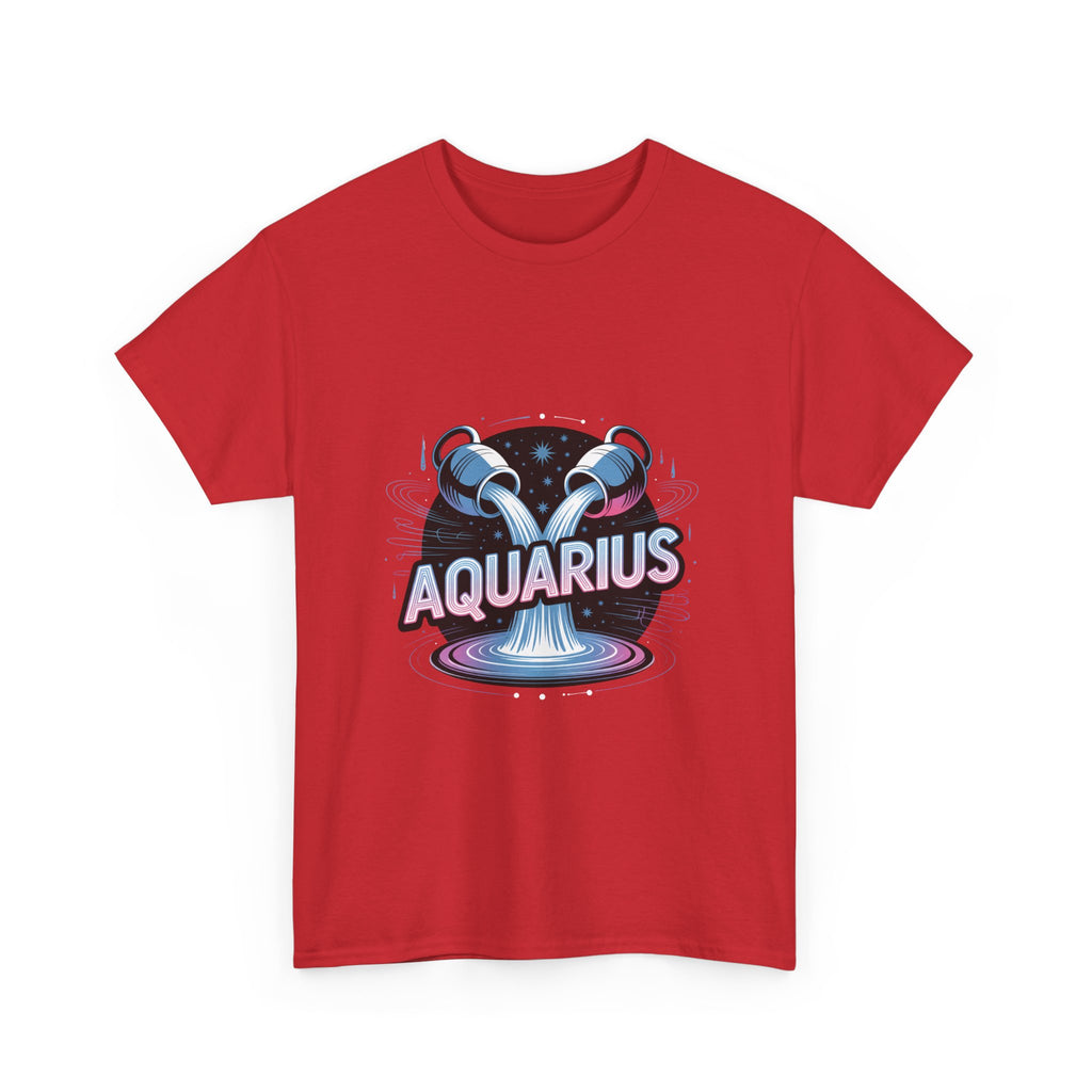 Neon Aquarius Zodiac Tee