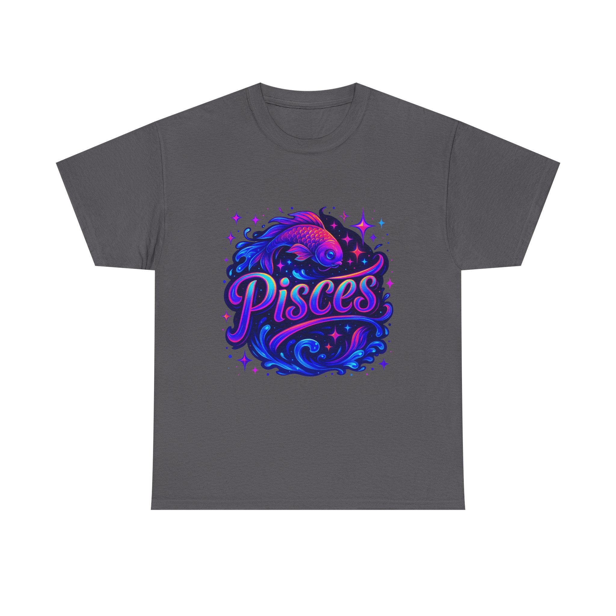 Neon Pisces Zodiac Tee