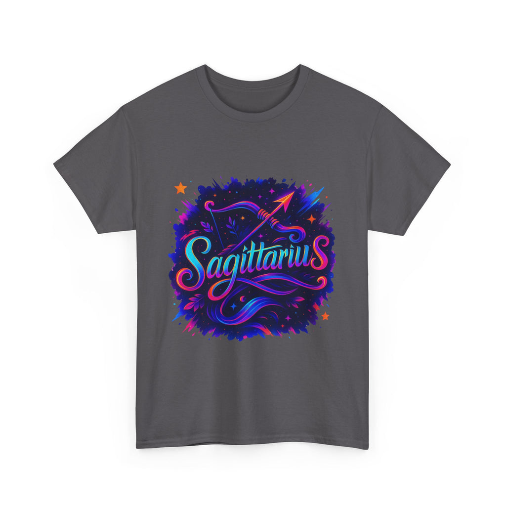 Neon Sagittarius Zodiac Tee