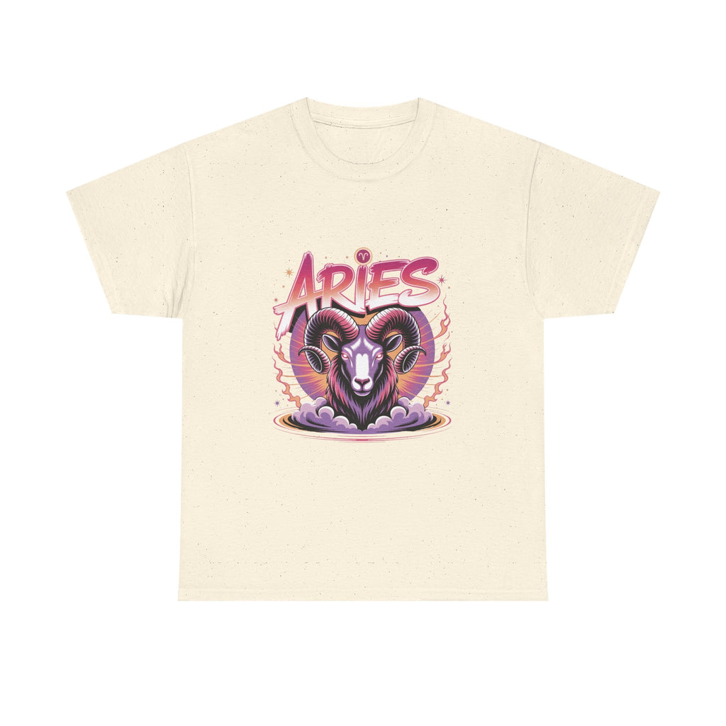 Neon Aries Zodiac Tee