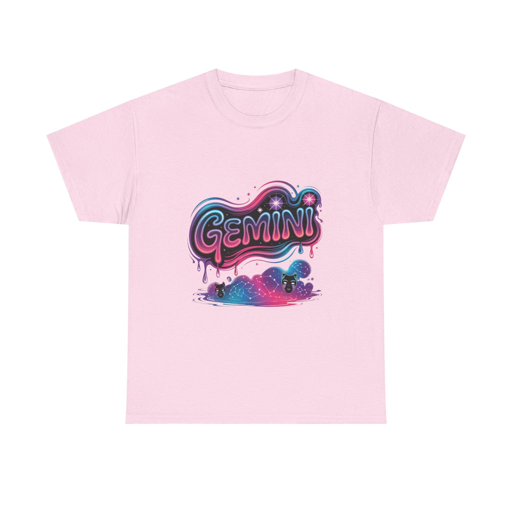 Neon Gemini Zodiac Tee