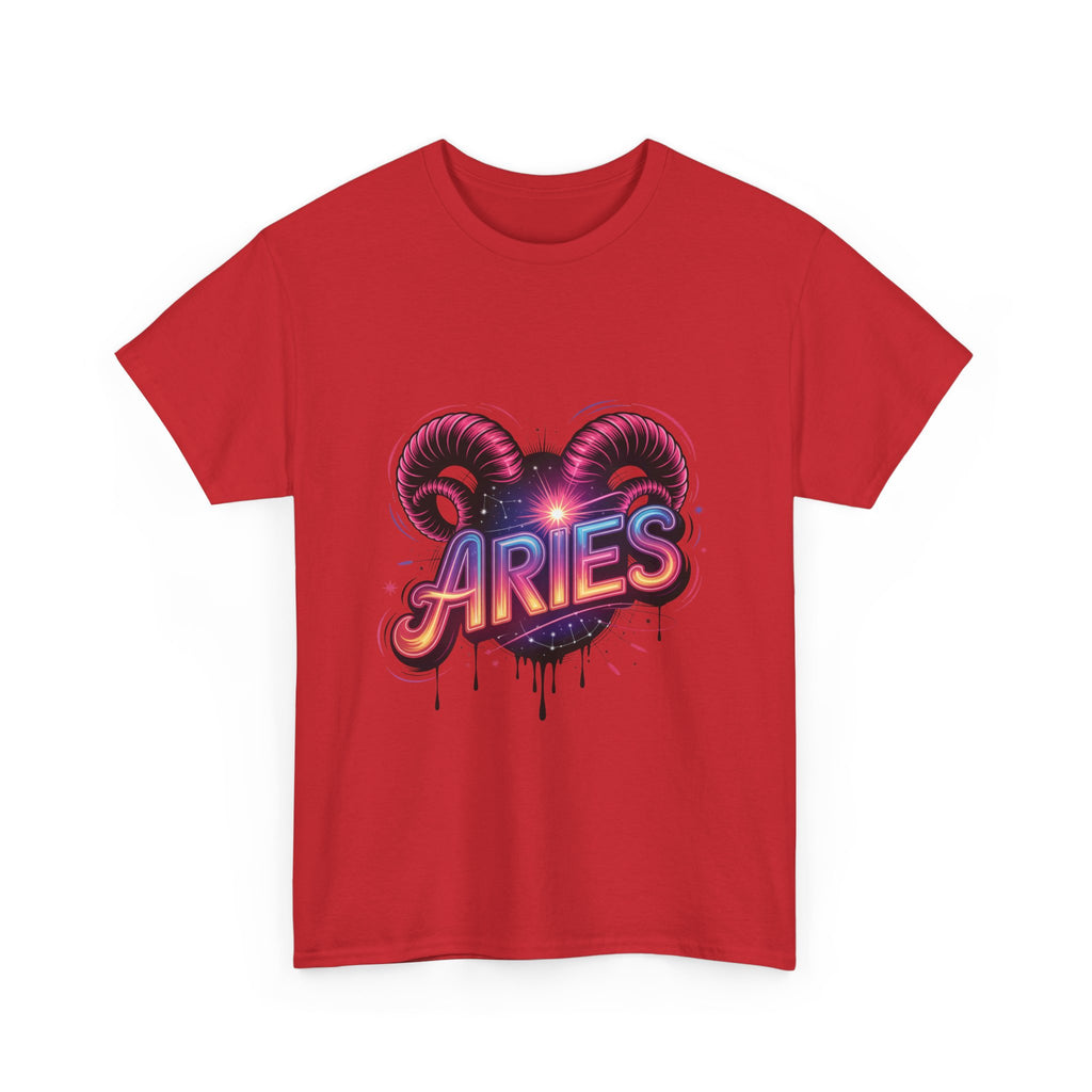 Neon Aries Zodiac Tee