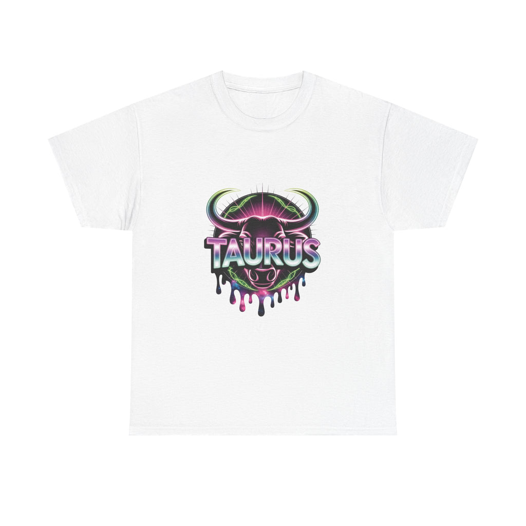Neon Taurus Zodiac Tee