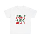 Christmas Wine Graphic Tee, Santa Claus Cotton Shirt, Holiday Merlot T-Shirt, Festive Unisex Top, Xmas Alcoholic Apparel