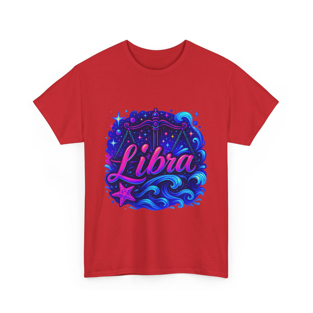 Neon Libra Zodiac Tee