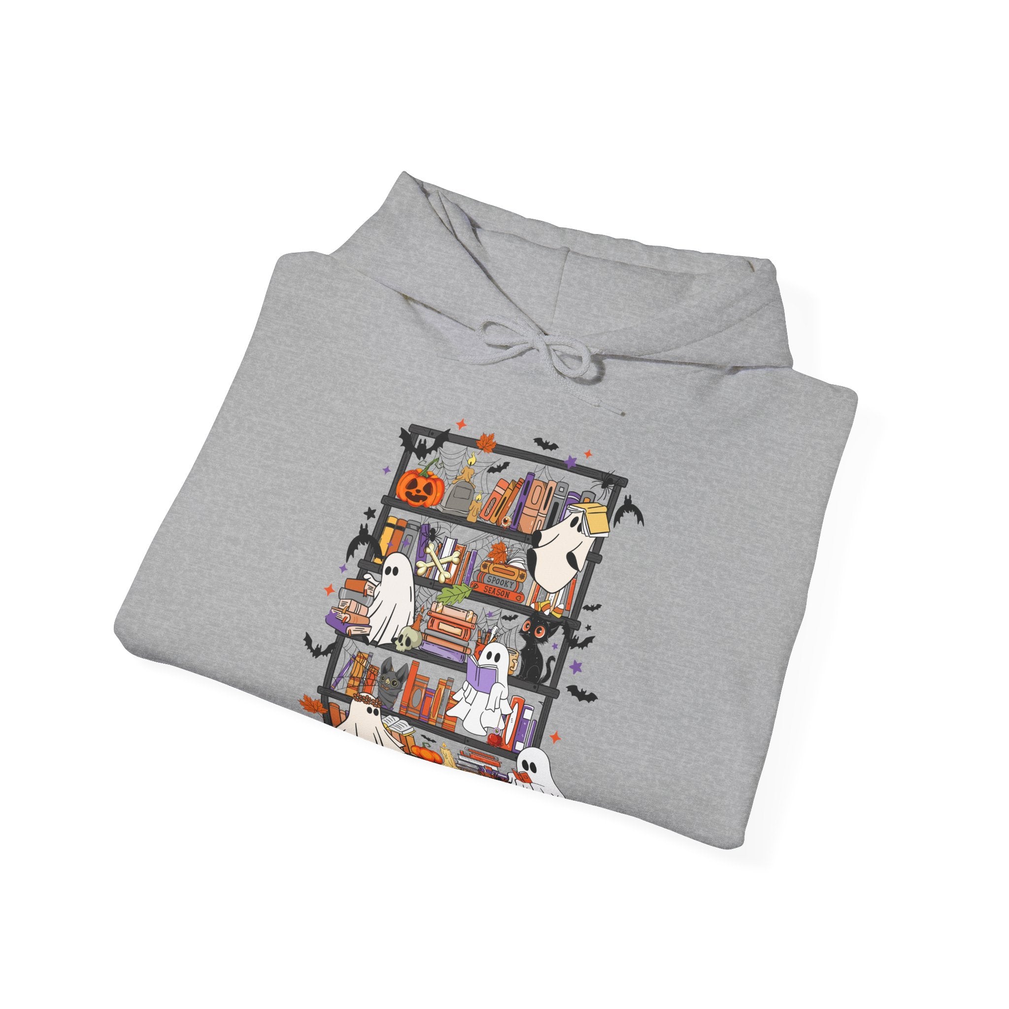 Ghost Reading Books Halloween Hoodie