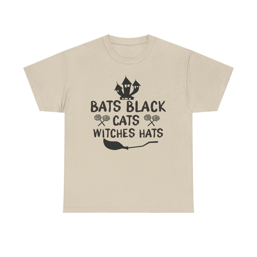 Bats Black Cats Witch Hats Tee
