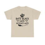 Bats Black Cats Witch Hats Tee