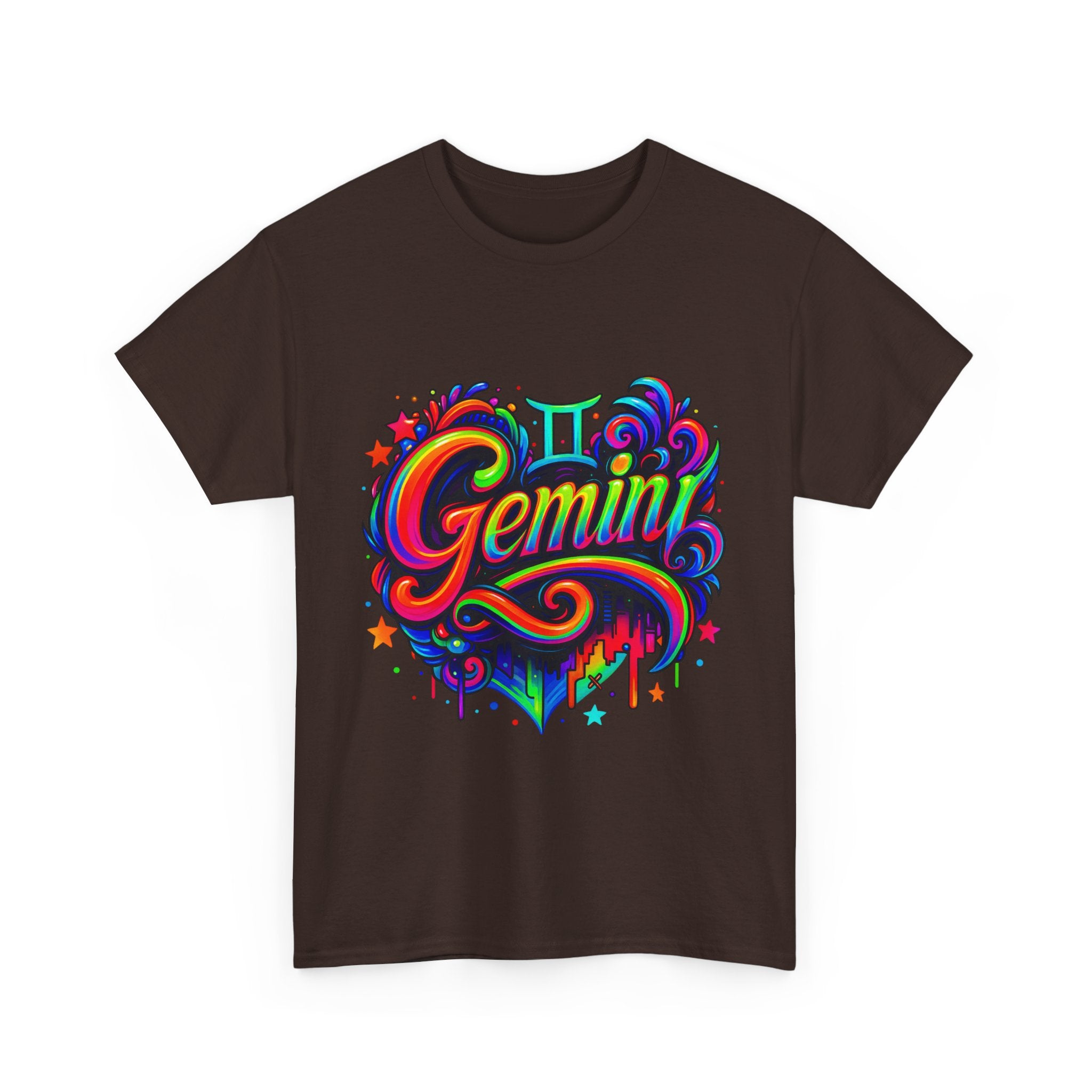 Neon Gemini Zodiac Tee