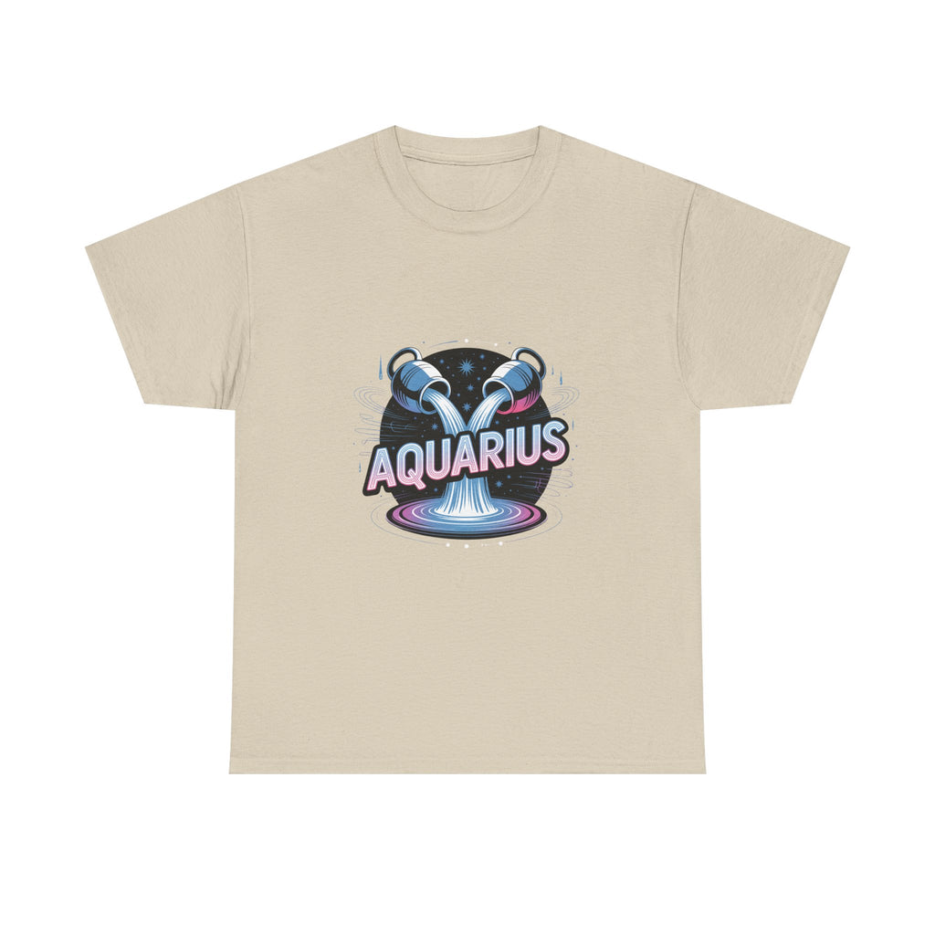 Neon Aquarius Zodiac Tee