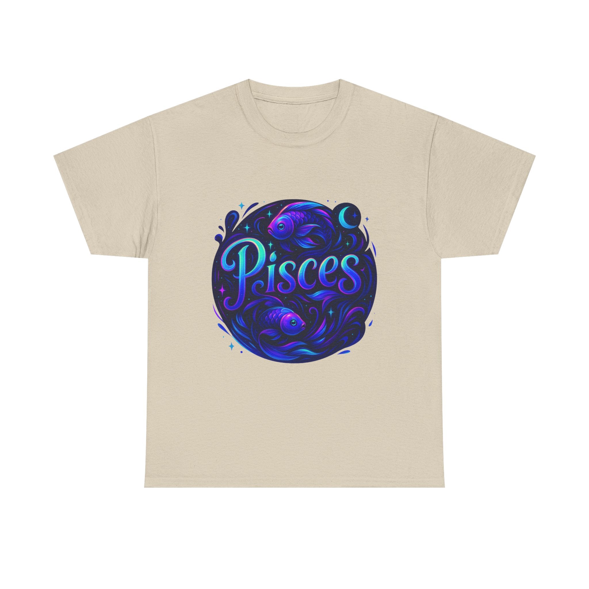 Neon Pisces Zodiac Tee