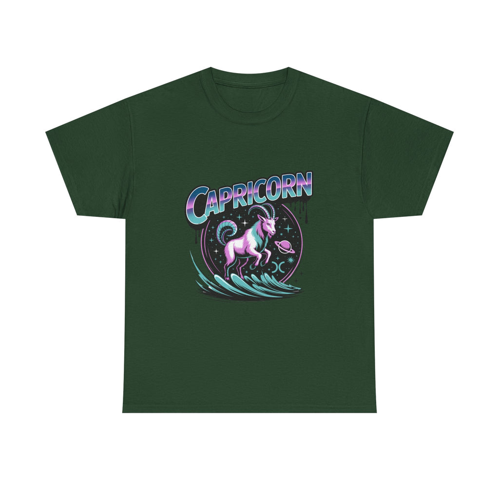 Neon Capricorn Zodiac Tee
