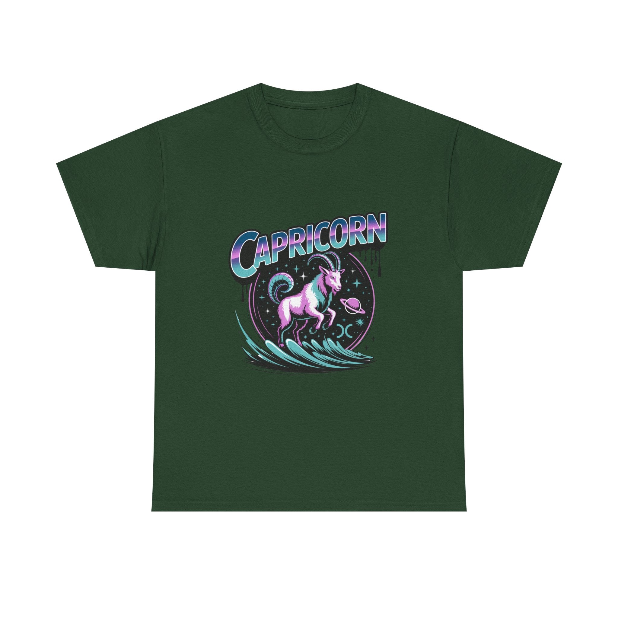Neon Capricorn Zodiac Tee