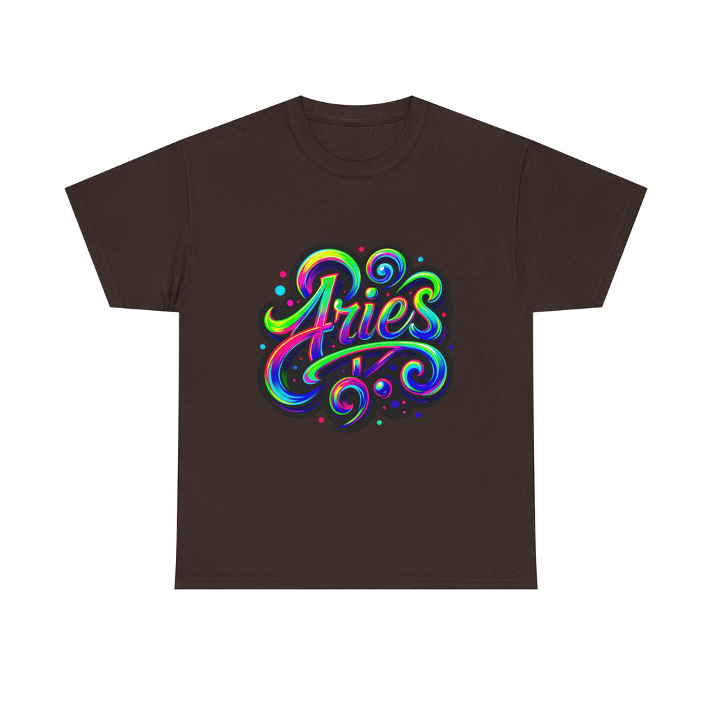 Neon Aries Zodiac Tee