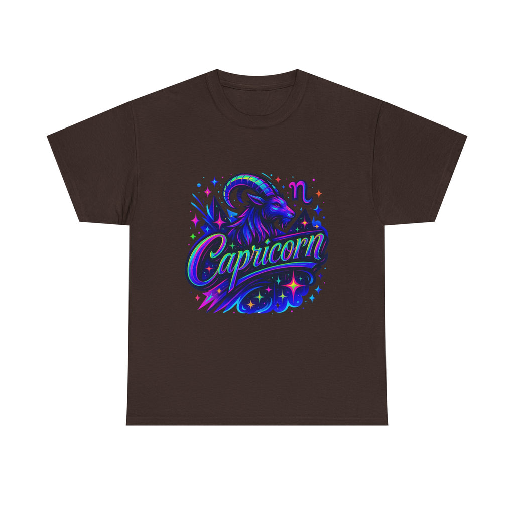Neon Capricorn Zodiac Tee