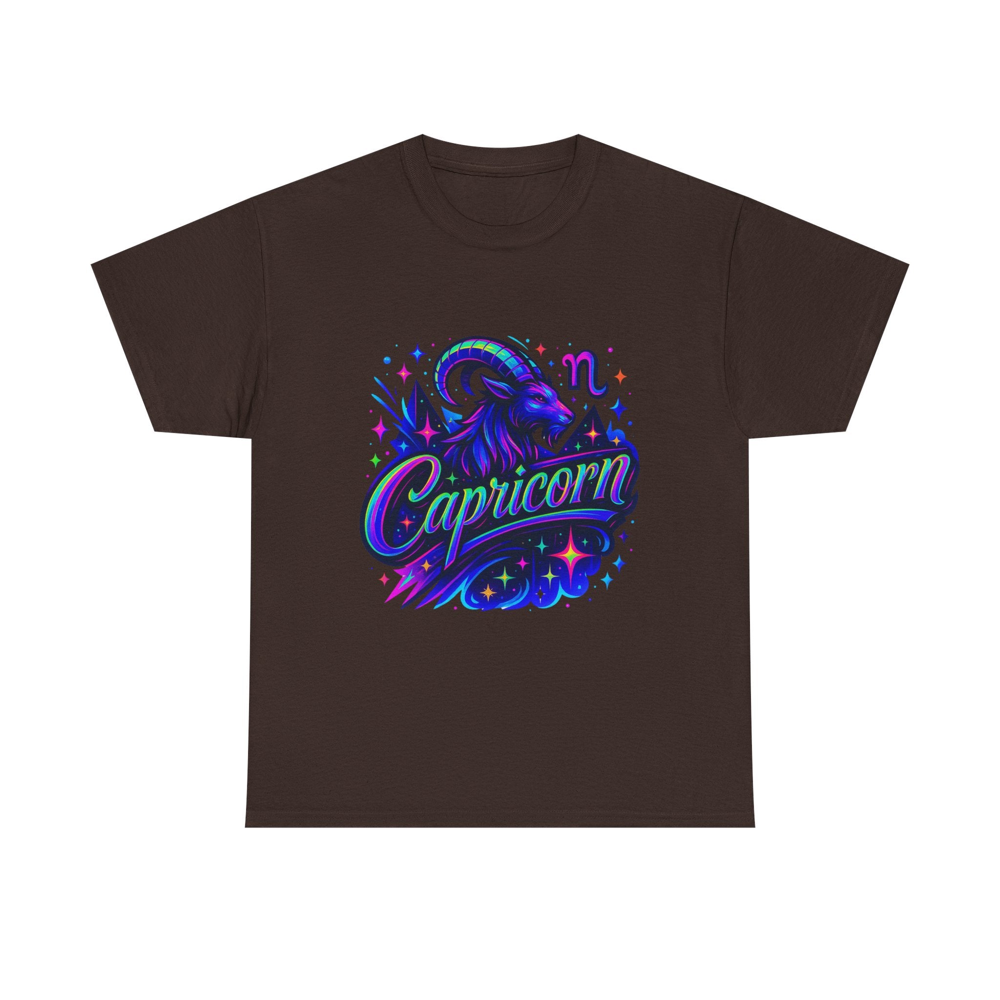 Neon Capricorn Zodiac Tee