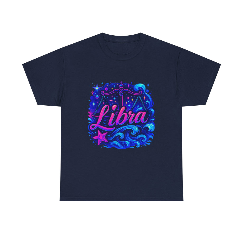 Neon Libra Zodiac Tee