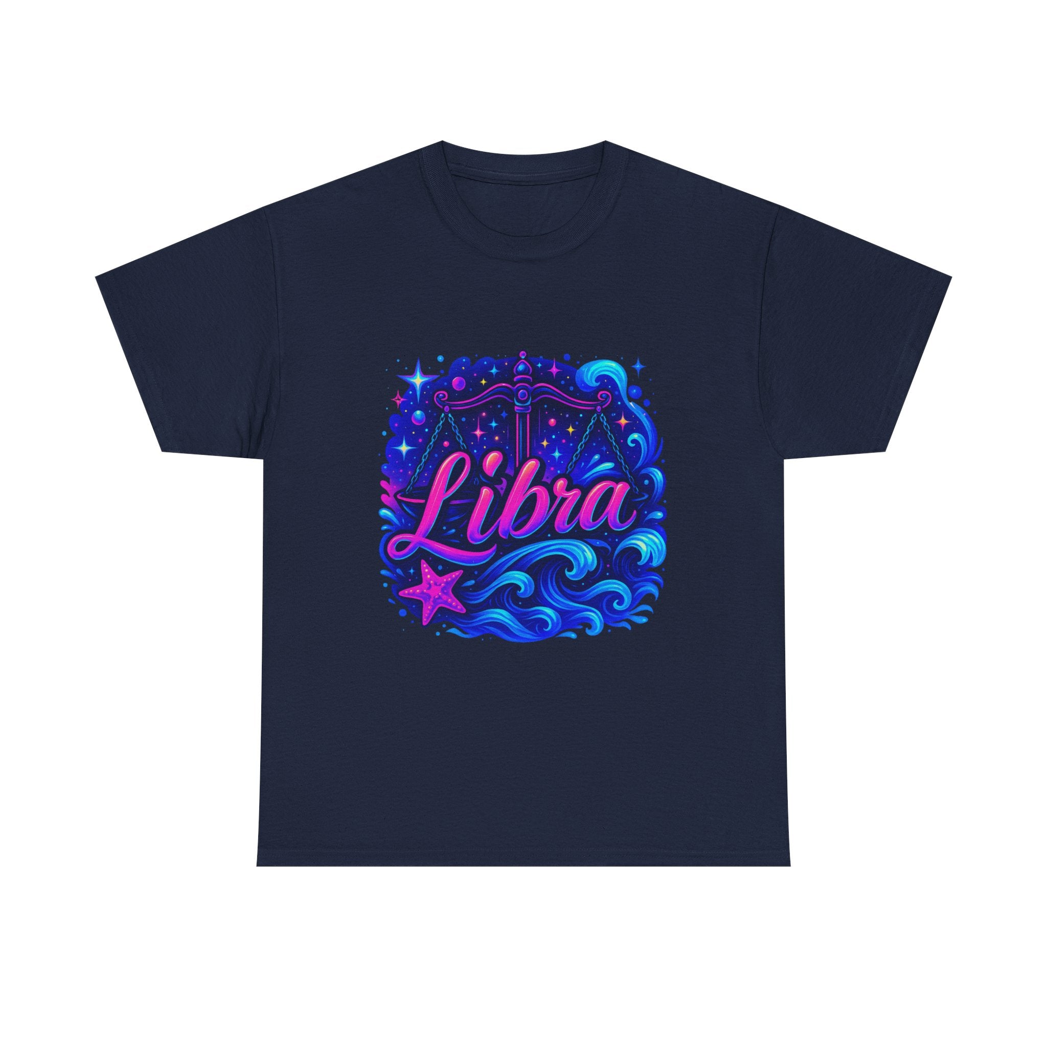 Neon Libra Zodiac Tee