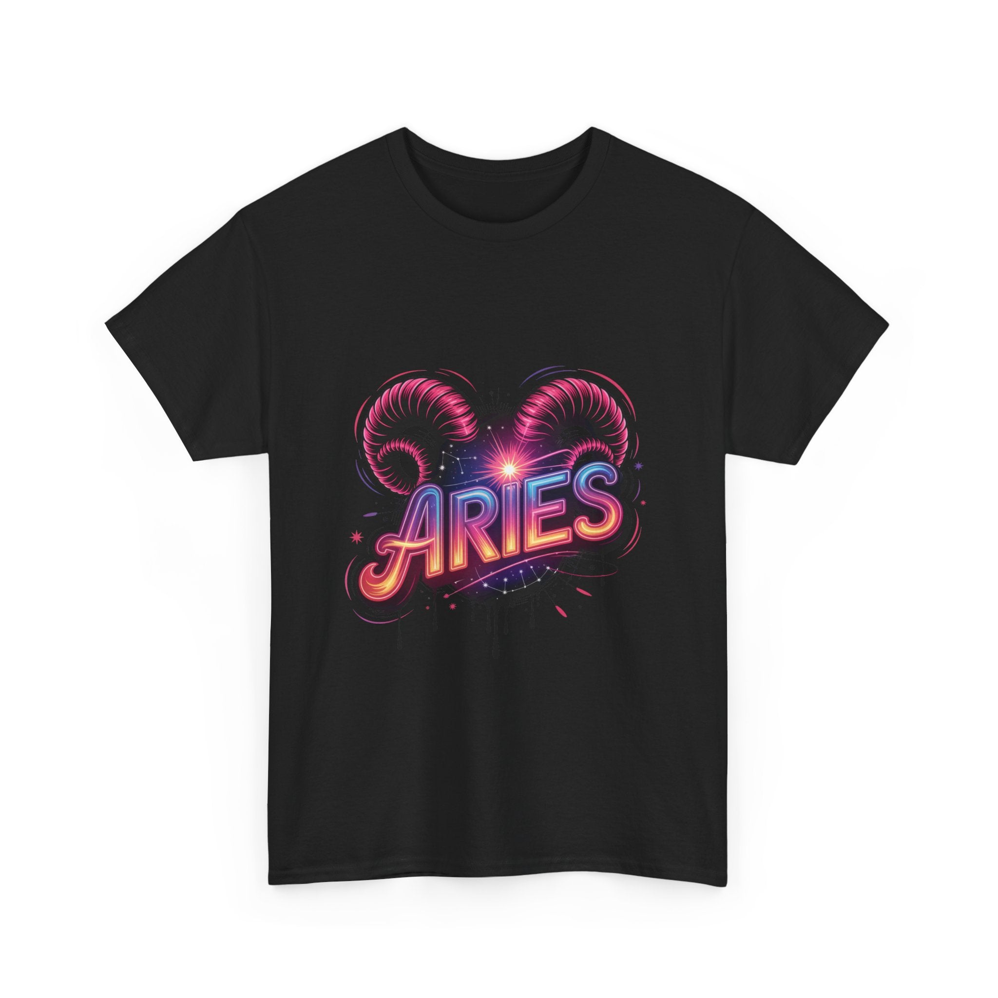 Neon Aries Zodiac Tee