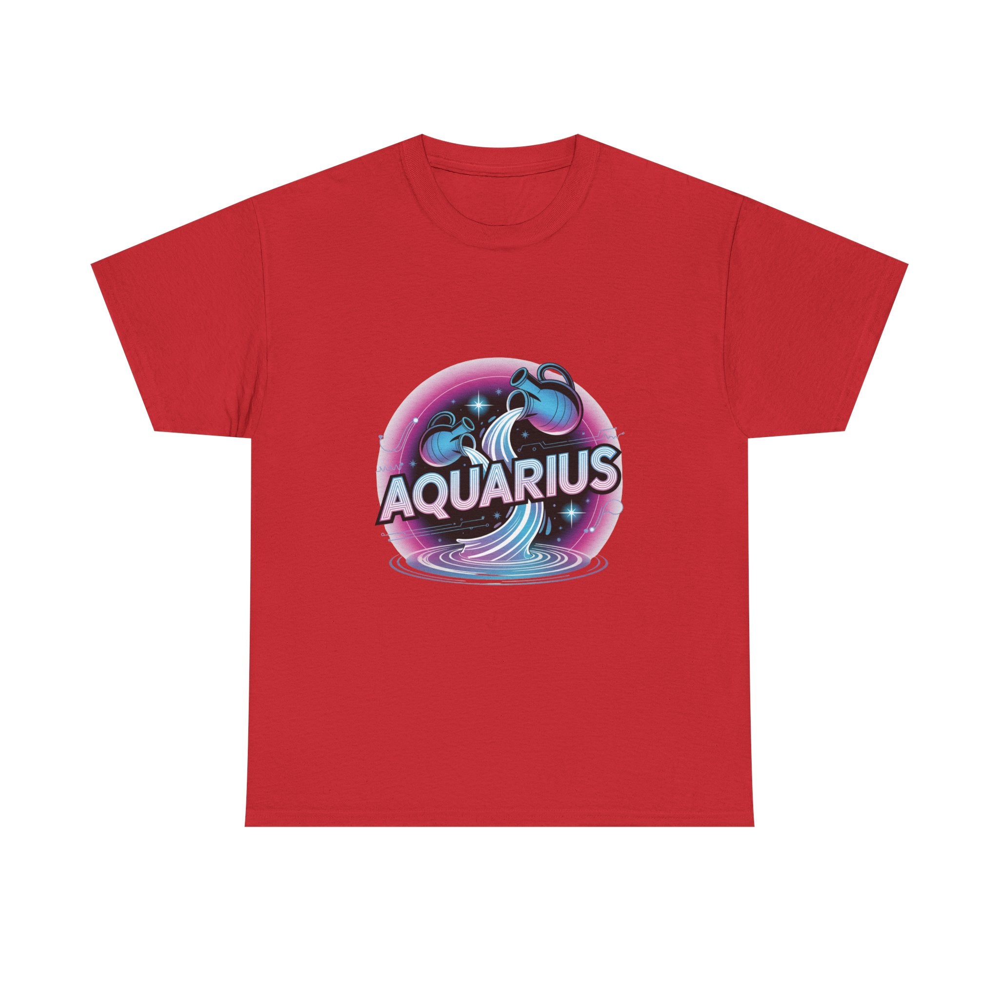Neon Aquarius Zodiac Tee