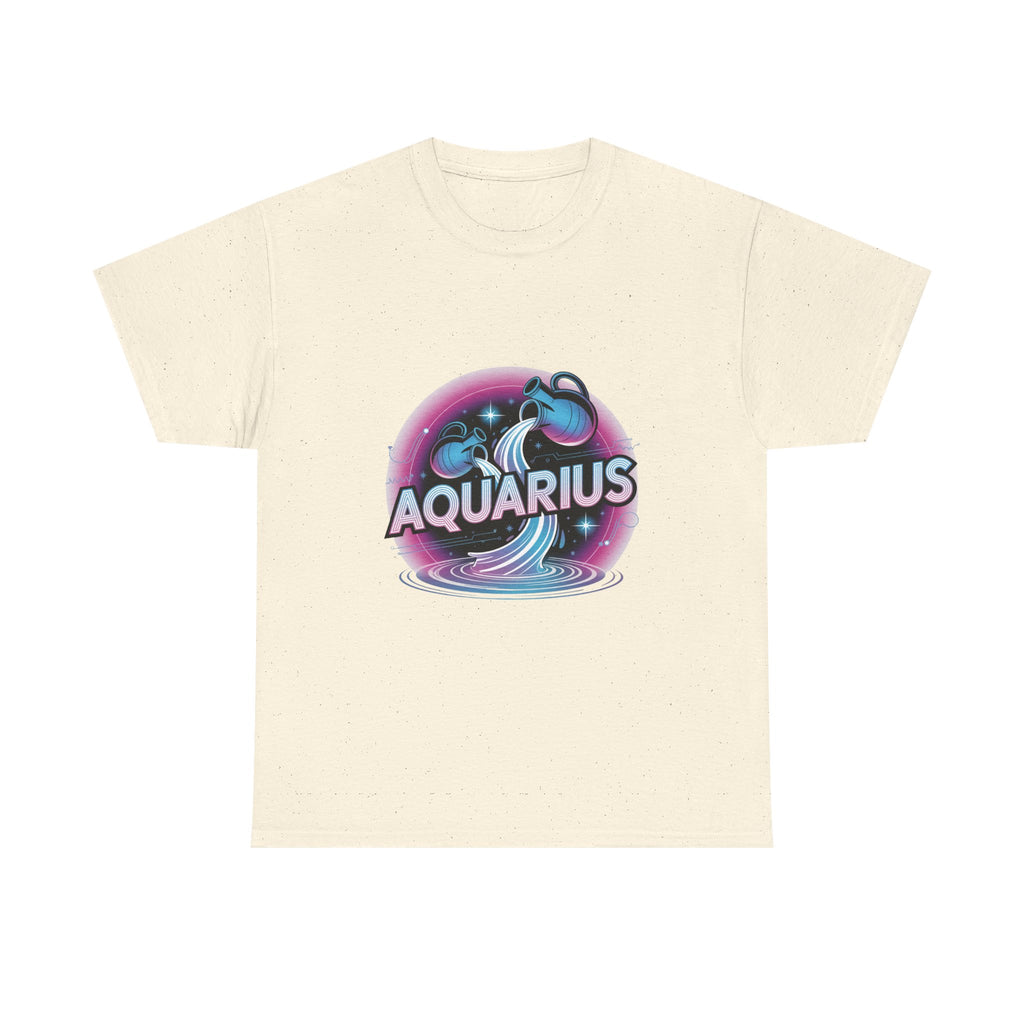 Neon Aquarius Zodiac Tee