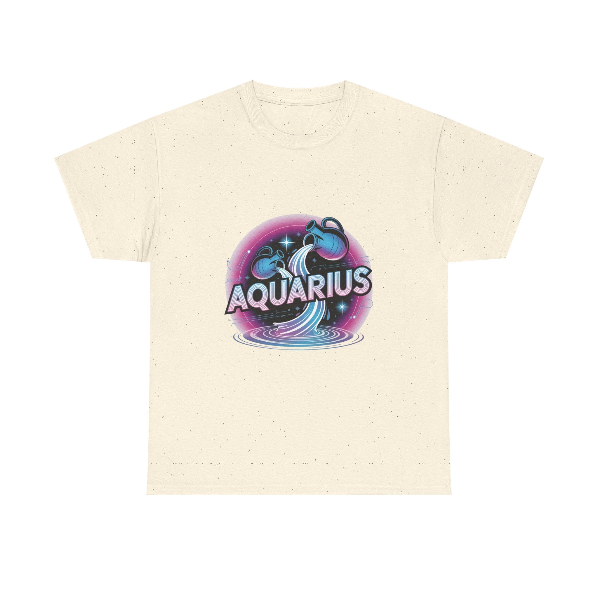 Neon Aquarius Zodiac Tee