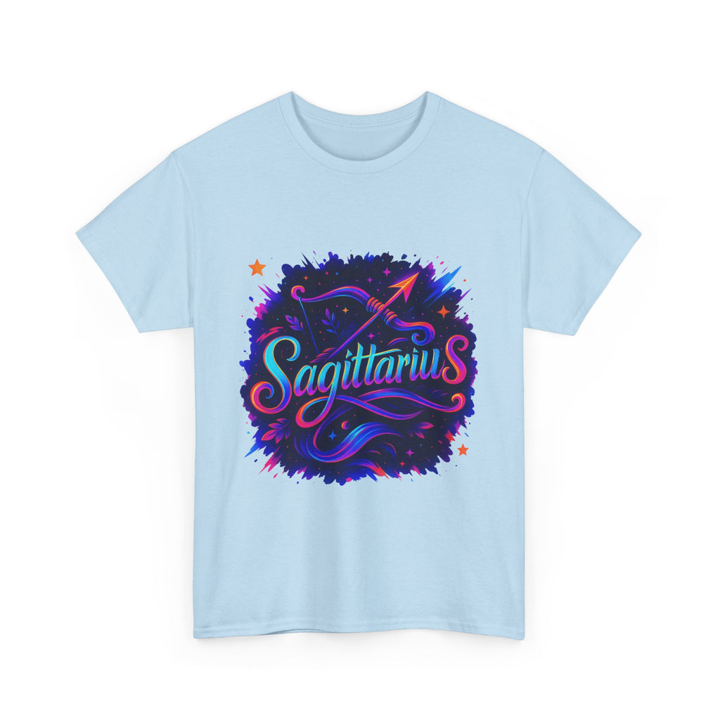 Neon Sagittarius Zodiac Tee