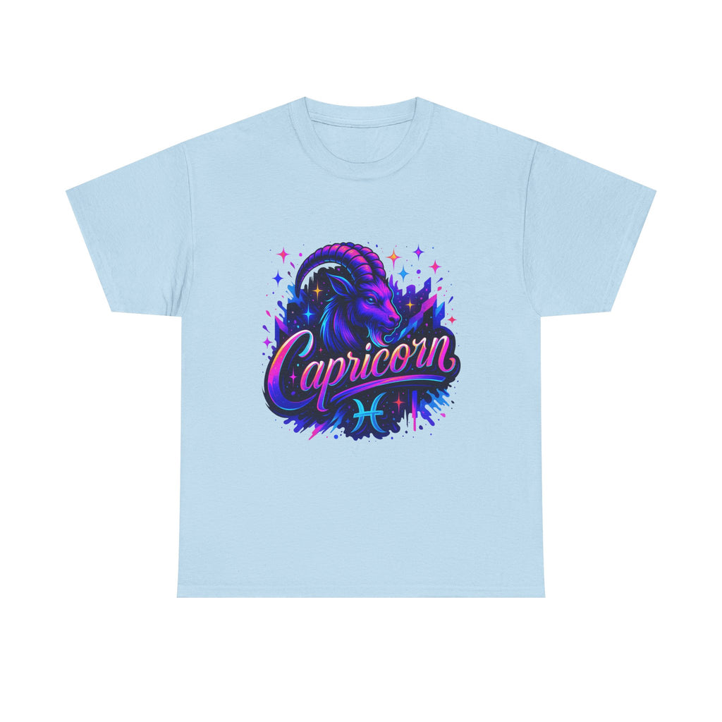 Neon Capricorn Zodiac Tee