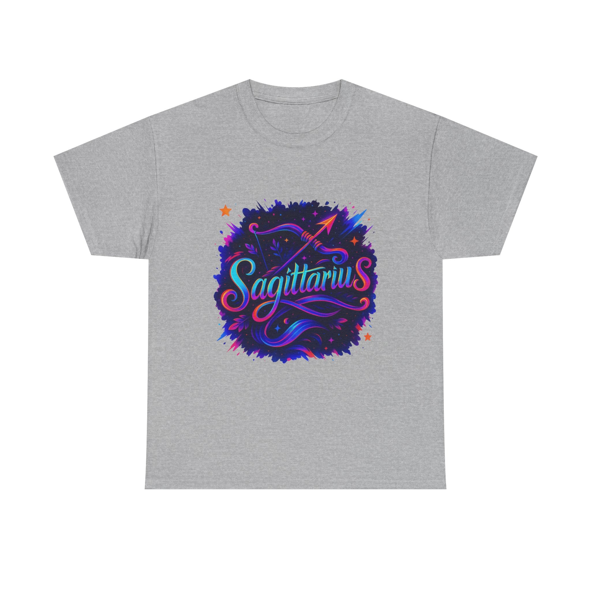 Neon Sagittarius Zodiac Tee