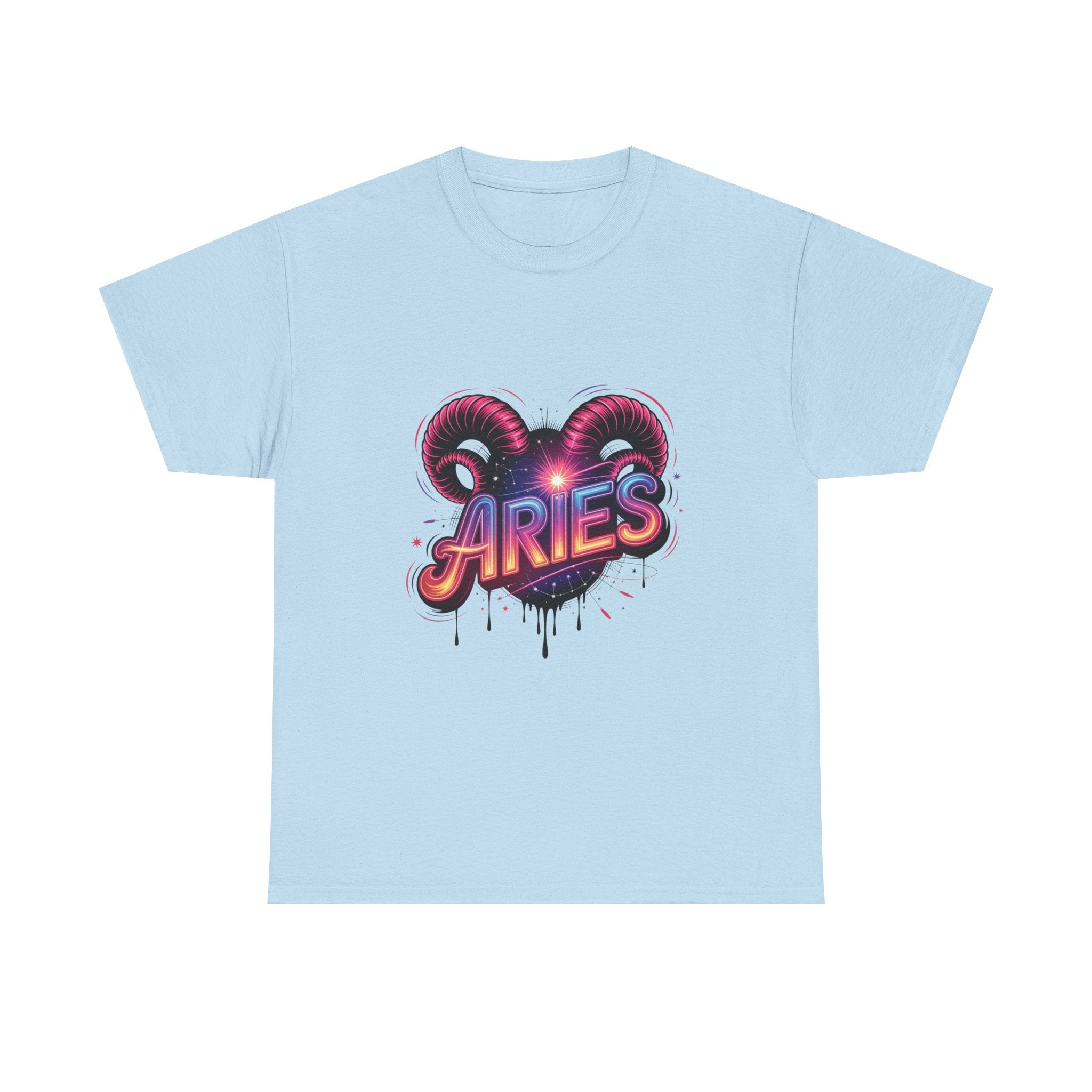 Neon Aries Zodiac Tee