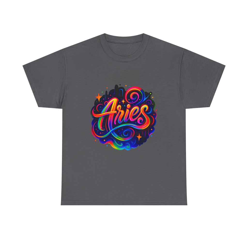 Neon Aries Zodiac Tee