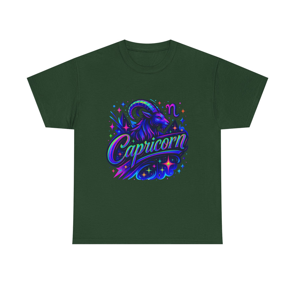 Neon Capricorn Zodiac Tee