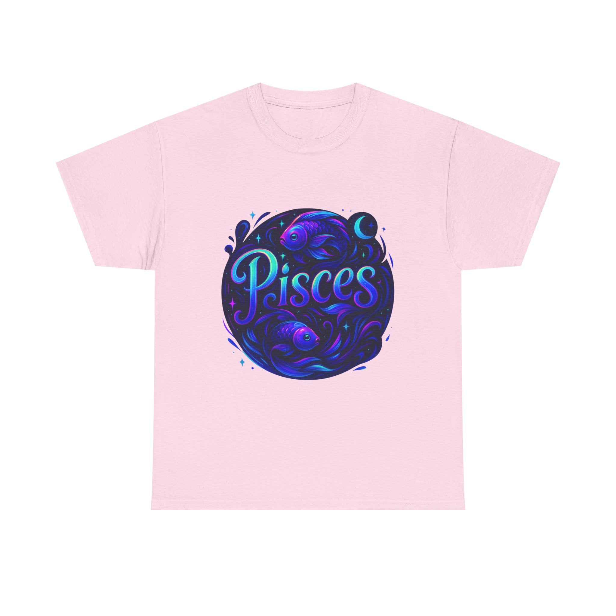Neon Pisces Zodiac Tee