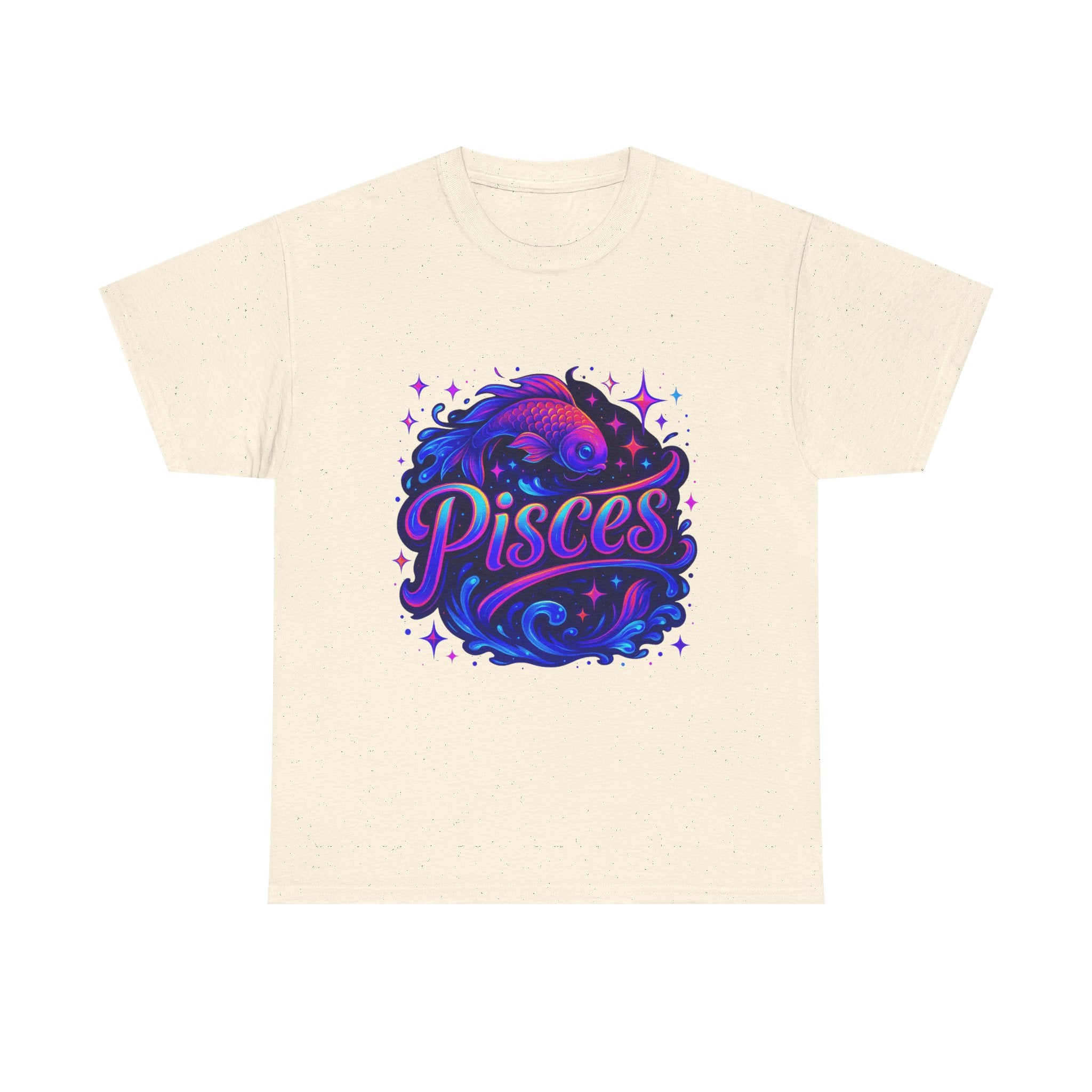 Neon Pisces Zodiac Tee