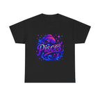 Neon Pisces Zodiac Tee