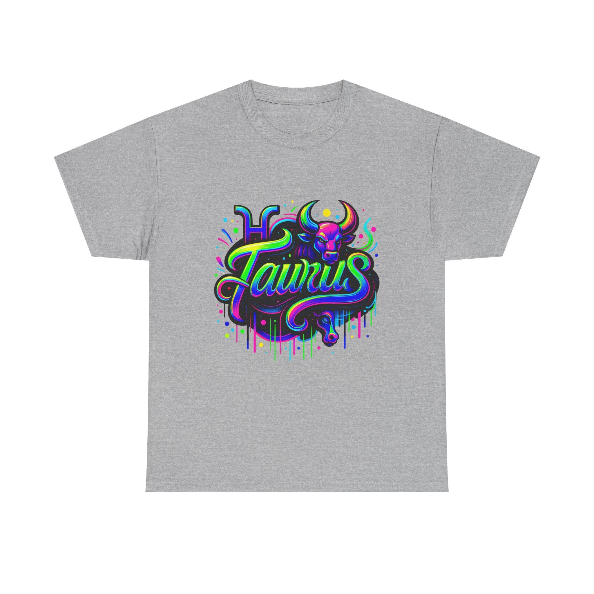 Neon Taurus Zodiac Tee