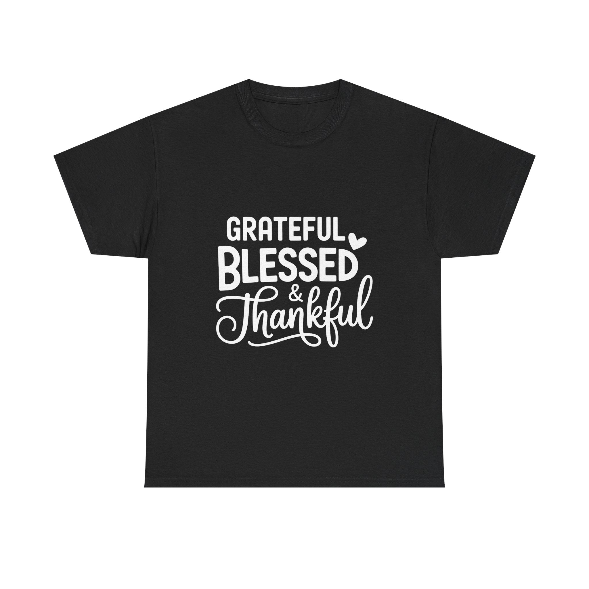 grateful, blessed & thankful graphic Tee