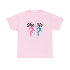 She Or He Gender Reveal Tee