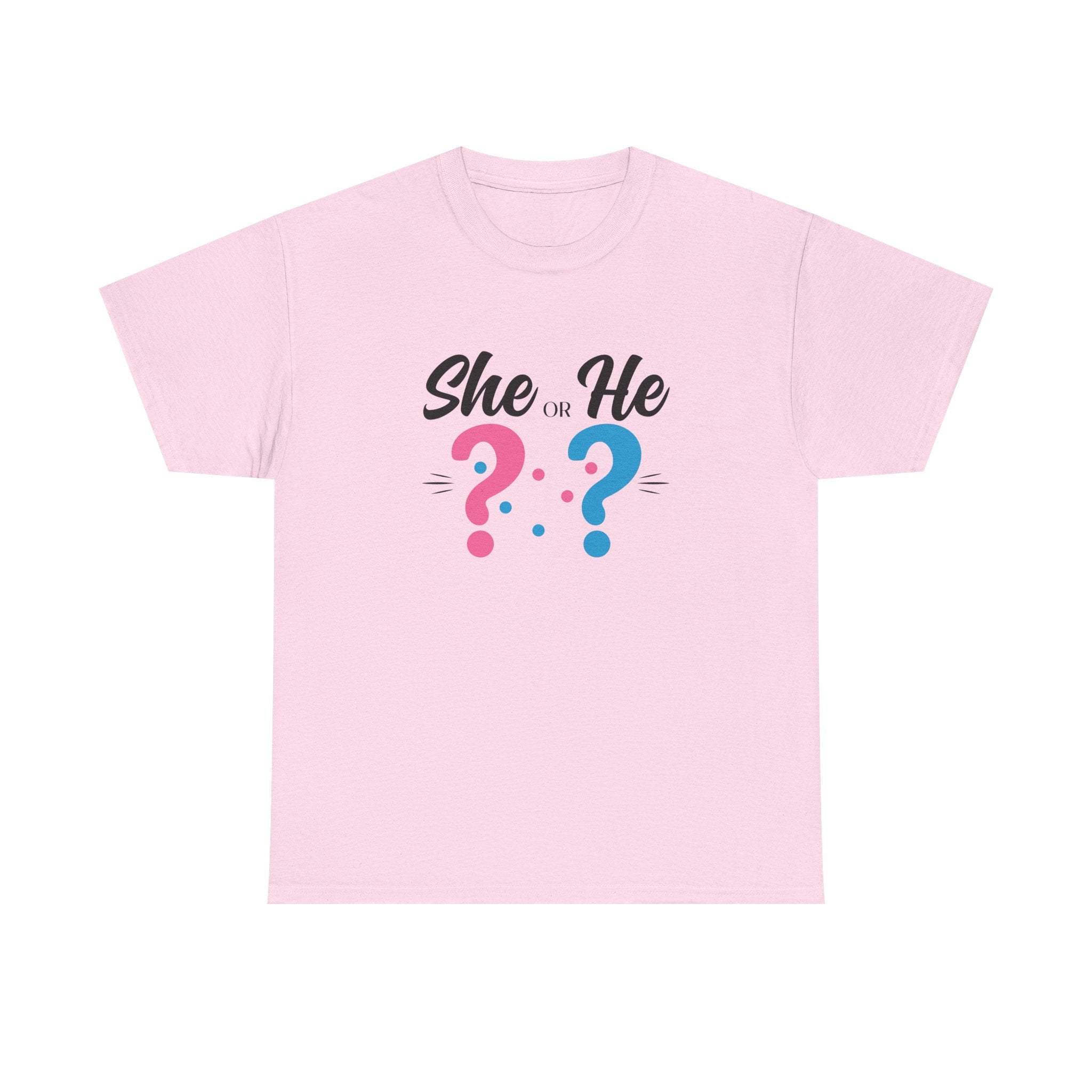 She Or He Gender Reveal Tee