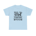 Black Cat Pumpkin Patch Halloween T-Shirt