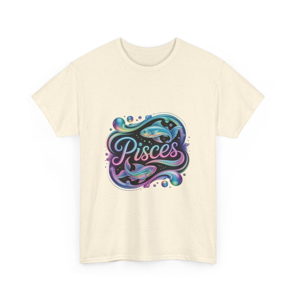 Neon Pisces Zodiac Tee