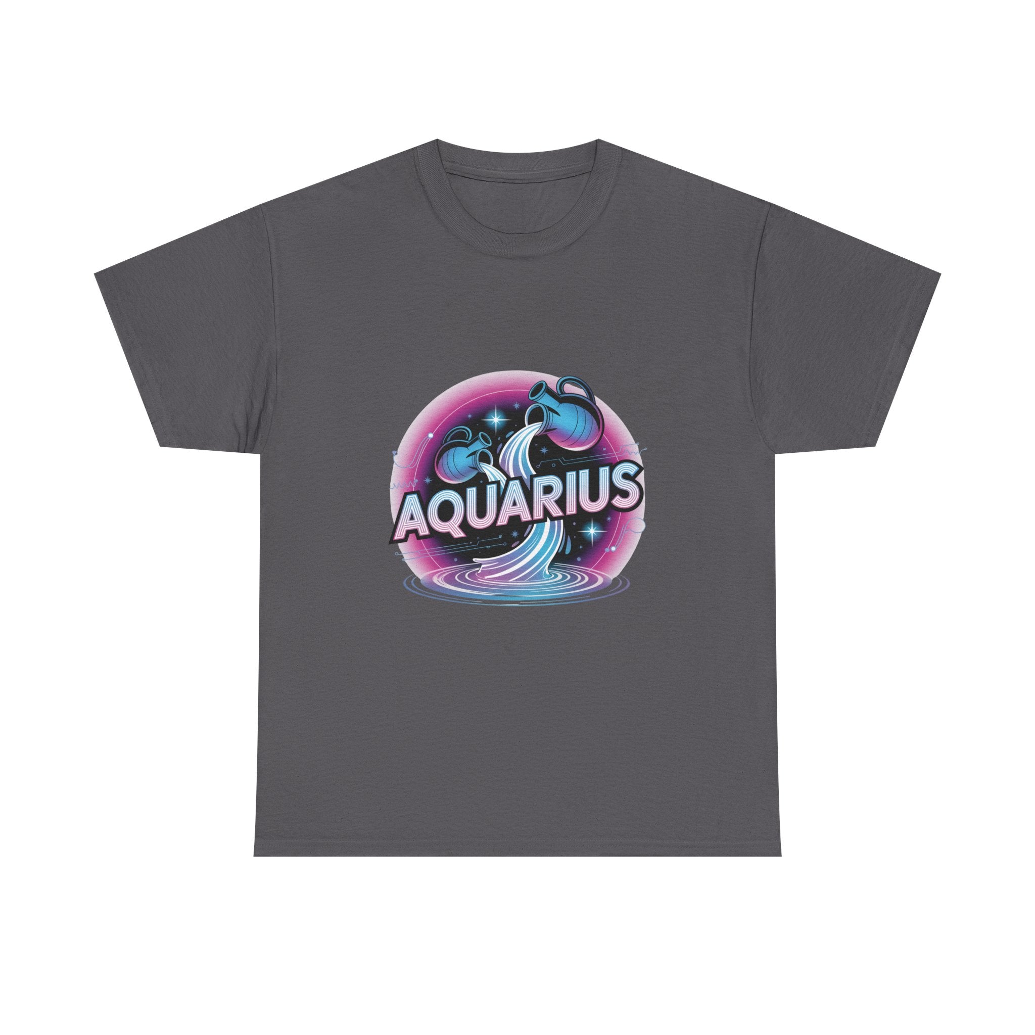 Neon Aquarius Zodiac Tee
