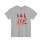 Witch Way To The Wine Halloween Tee