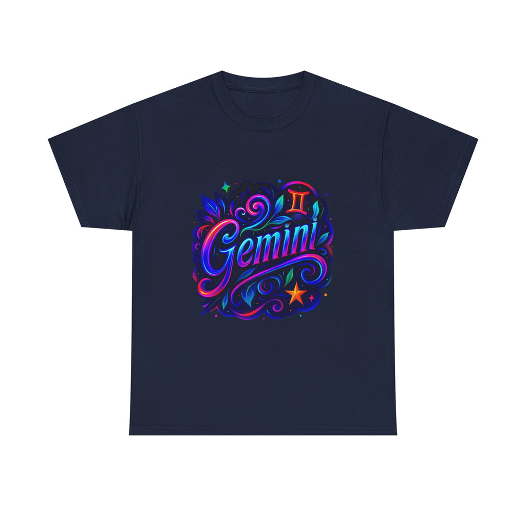Neon Gemini Zodiac Tee