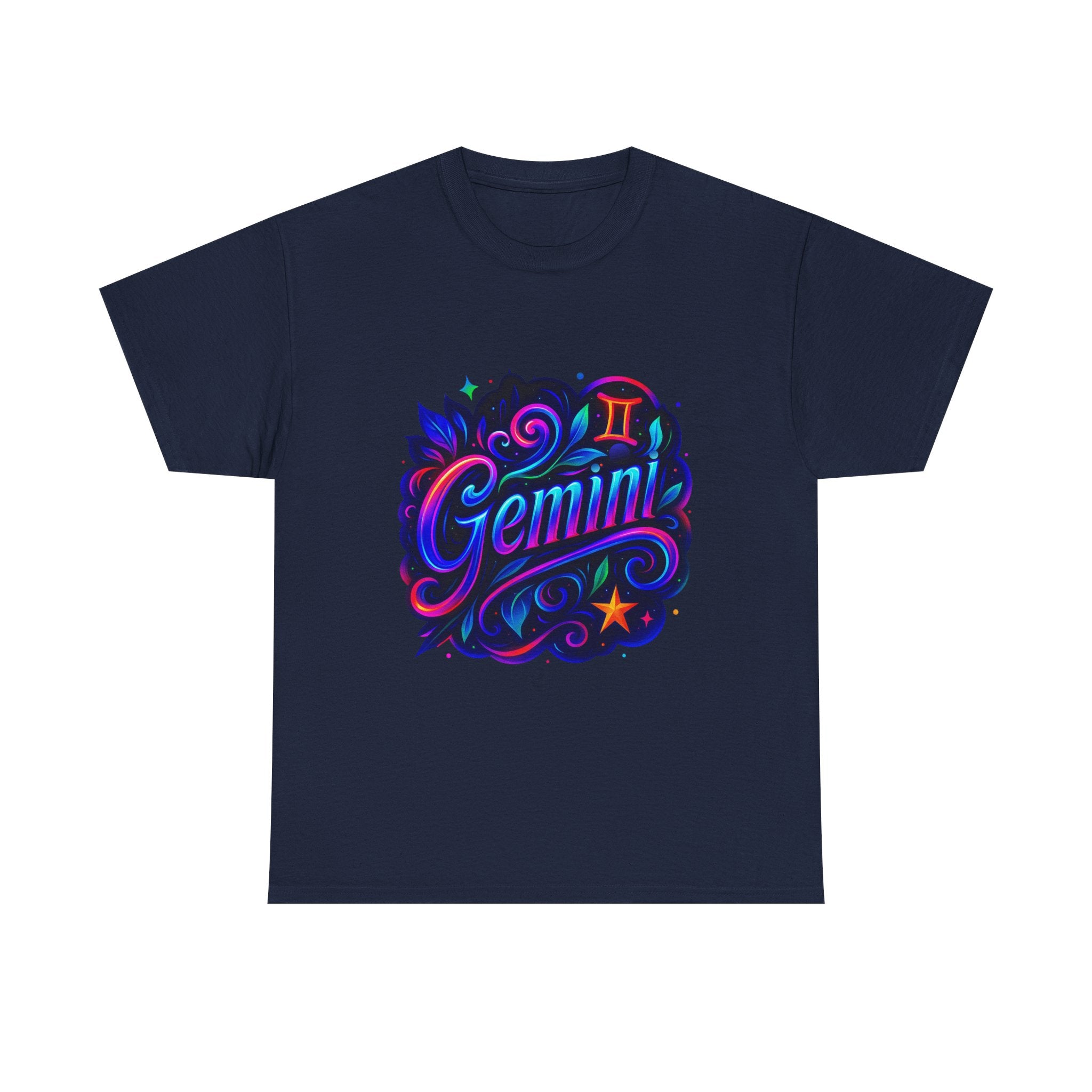 Neon Gemini Zodiac Tee