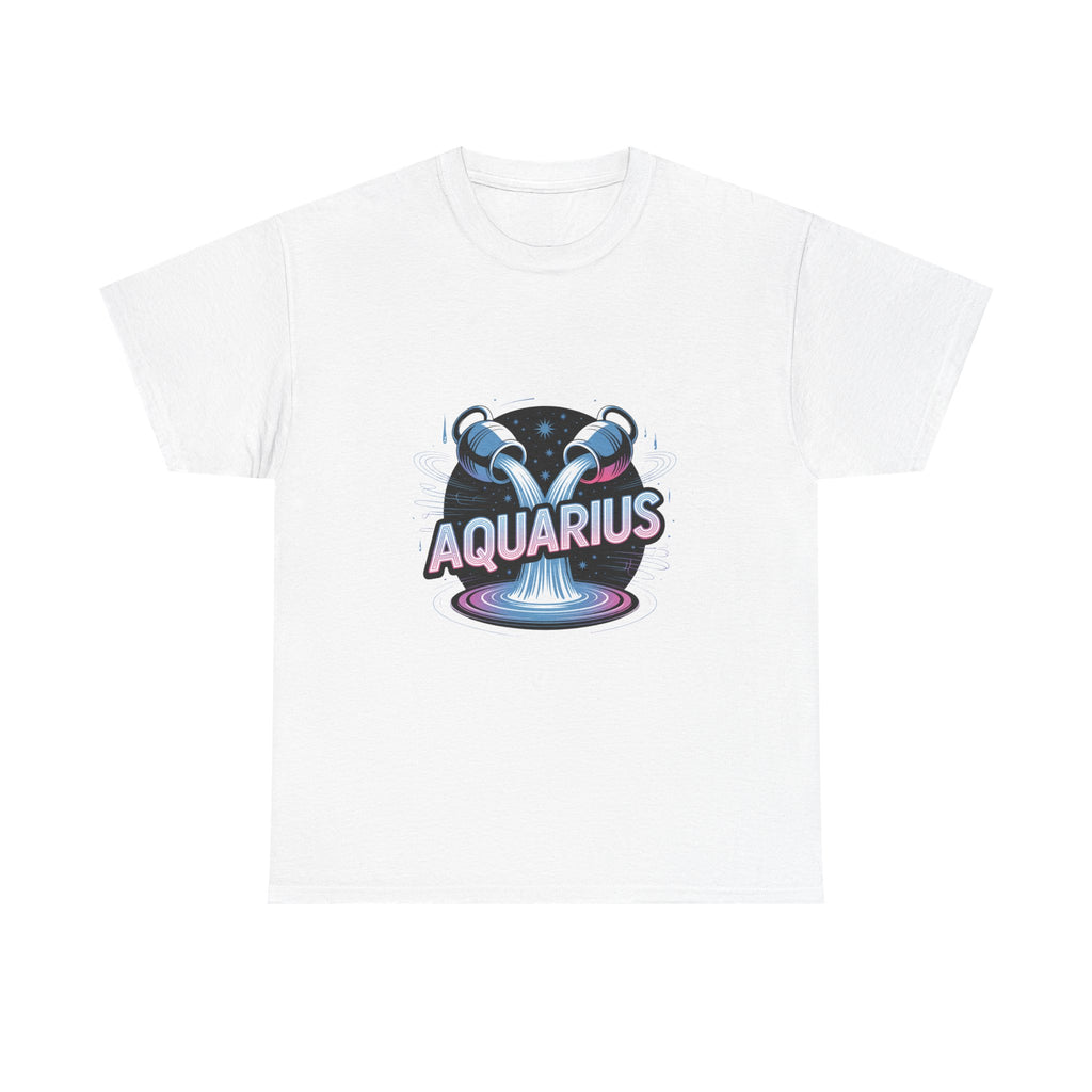 Neon Aquarius Zodiac Tee