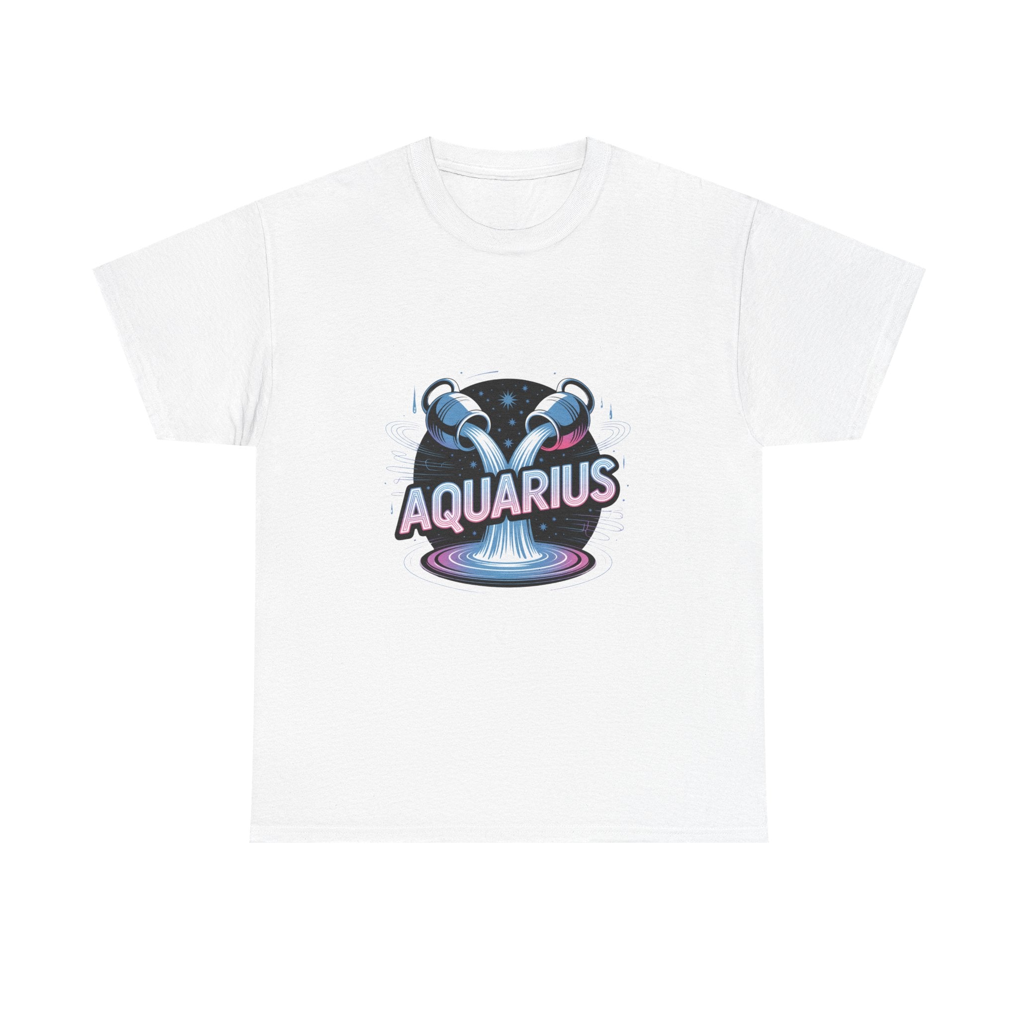 Neon Aquarius Zodiac Tee