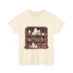 Cute Ghost Reading Books Halloween Librarian Book Long Sleeve T-Shirt
